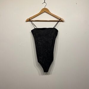 Abercrombie & Fitch Black Square NeckBodysuit